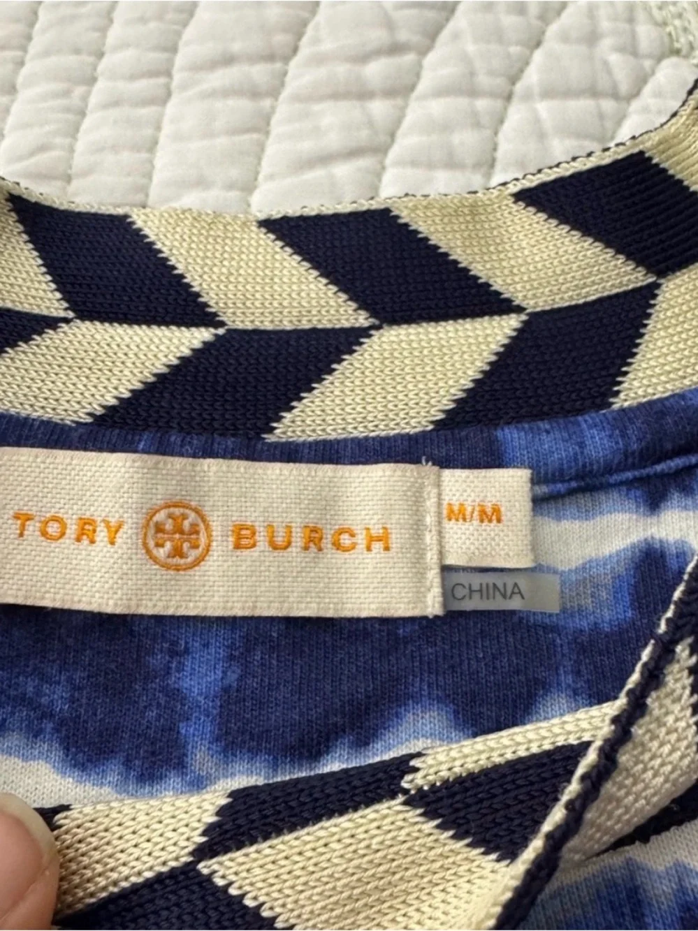 Tory Burch Navy Tie-Dye Hollie Dress-Size M